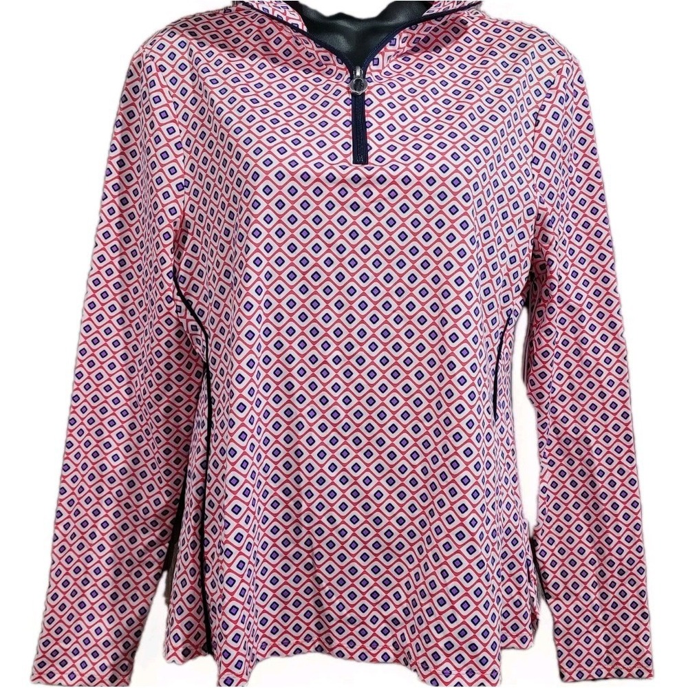 Kinona Keep it Covered 1/4 Zip Pullover Size M UPF 50+ Golf Tennis Pickleball